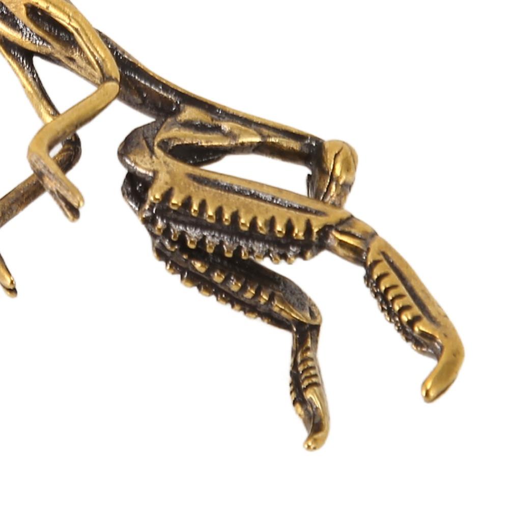 Statua di Mantide in Ottone Rame Piccola Dimensione Decorazione Ornamento Mantide Feng Shui Espositore