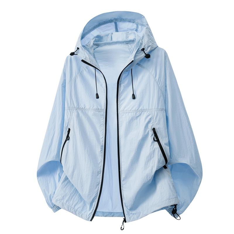 Anti-ultraviolet Ice Silk Sunscreen Clothing Men's Summer Outdoor Breathable Fishing Camping Couple Sunscreen Clothing Jacket