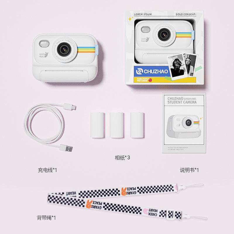 Children's Camera Photos Printable Color Student Digital Camera 4k Action Camera Mini Printer