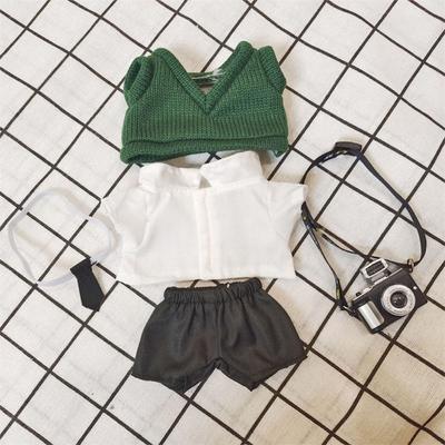 20CM Doll Clothes Hoodies Mini T-shirt Suit Doll Shorts Doll Sweater Fashion Idol Doll Outfit 20cm Cotton Doll Toys Accessories
