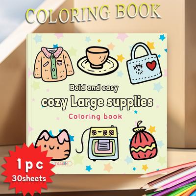 Teenagers Coloring Book, 30 Different Patterns, 8.3x 8.3 Inches 100gsm Thick Paper, Suitable for Emotional Relief, Holiday Gifts