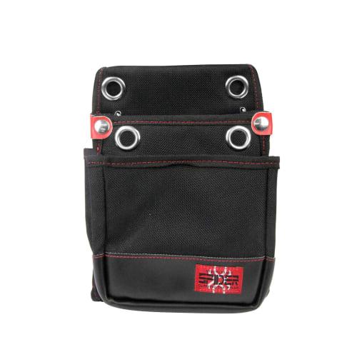 SK11 SPIDER Tobi Waist Pouch, Small, Thin, with Stretch Interior Pocket, 180mm W x 230mm H x 80mm D (SPD-JY02-B)