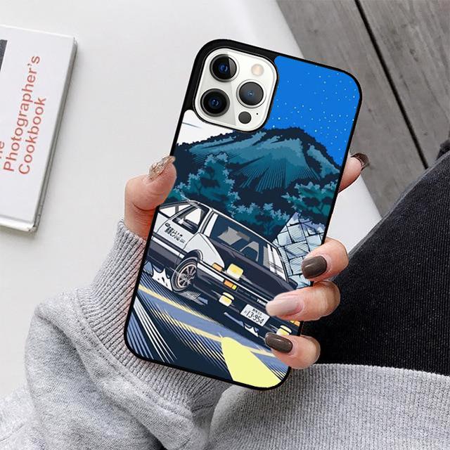 Initial D Mobile Phone Cases Cover For iPhone 17 Air 16e 15 14 12 13 11 Pro MAX apple Plus Coque