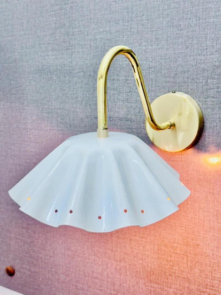 Handcrafted Brass Wall Lamp: Modern Italian Light Fixture