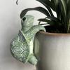Whimsical Cartoon Turtle Resin Hanging Planter Ideal for Indoor Outdoor Decor in Living Room Bedroom TV Stand Perfect for Christmas Easter Graduation