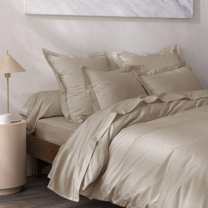 "Julian" Percale Fitted Sheet with 35 Cm Pocket All Sizes Pure Cotton - Julian Linen - 200 X 200 Cm 35 Cm Pocket