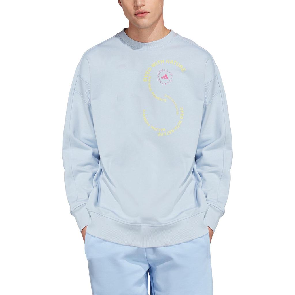 adidas X Stella McCartney Sweatshirts Unisex Bay Light Blue Crew Neck Moderate Regular IA7716