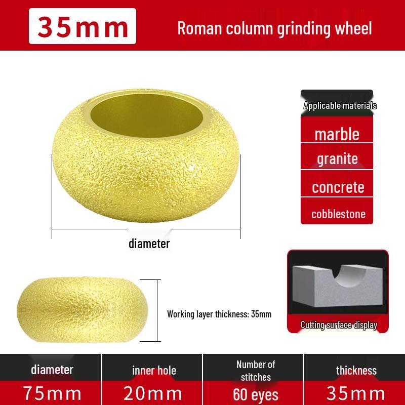 Bordureuse pour Carrelage en Marbre et Meuleuse à Pierre pour Meuleuses d'Angle - Outil de Découpe, Chanfreinage et Polissage de Carrelage