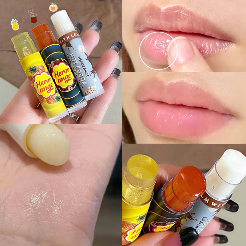 1 adet nemlendirici meyve dudak balsamı uzun ömürlü besler dudaklar dudak hattını azaltır Anti-Aging anti-kurutma nemlendirici dudak bakımı ruj