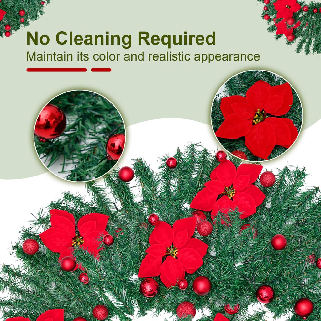 Christmas Wreath Door Decoration Battery Powered Christmas Tree Garland Light For Home Stairs Door New Year Weeding Decoration