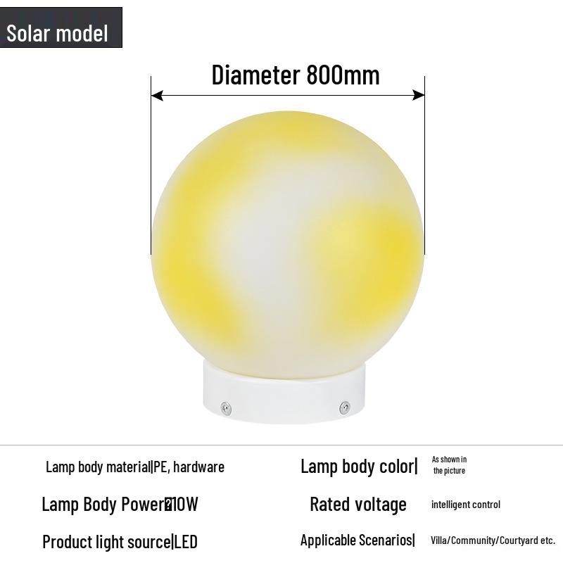 Solar Moon Light for Outdoor Courtyard Garden Landscaping