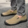 Fashion Mens Casual Shoes Sneakers Fashion Suede  Loafers Comfortable Flat Driving Shoes Zapatos De Hombre Large Size Men outdoor  Shoes