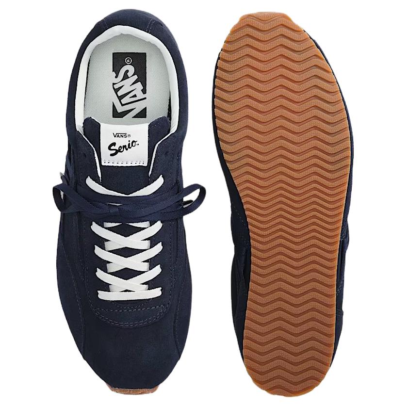 Vans Super Lowpro Premium Trainer Comfortable Fit Low Top Lifestyle Casual Shoes Unisex Sneaker Navy-Blue VN000Z06JDU