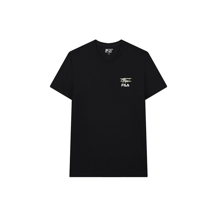 

Fila Fun Logo Print Sports Crew Neck T-Shirt Men Tops Black F11M138151F-BK