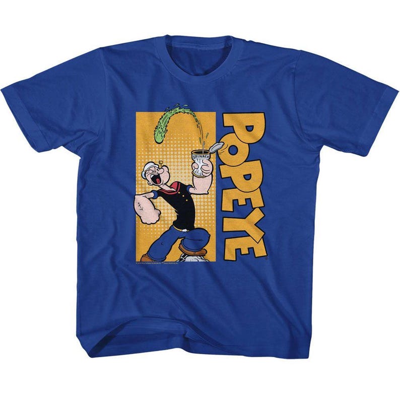 Popeye Vertical Logo Royal Toddler T-Shirt 140