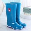Tall tube fashion rain shoes female adult kitchen water boots summer long tube rain boots non-slip water shoes wear-resistant