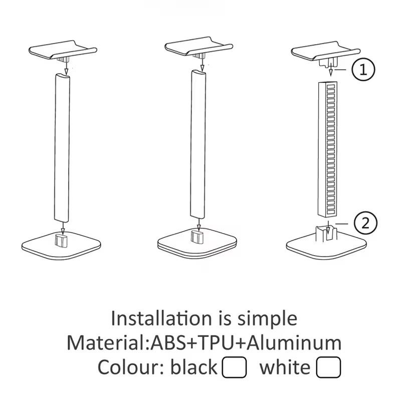 RGB LED Headphone Stand Gaming Headset Hanger Display Stand Gamer Earphone Headphone Holder Stand