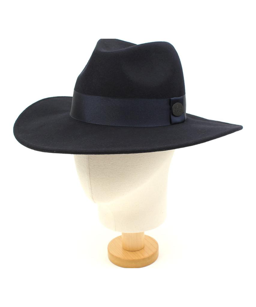 Yunibeosyeolkemiseuteuli Nv Line Wool Navy Fedora