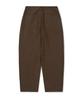 WEST GRAND BOULEVARD Wide Curved Line Cotton Pants Brown