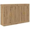 Wall Mounted Cabinet 2 pcs Artisan Oak Finish 69.5 x 34 x 90 cm