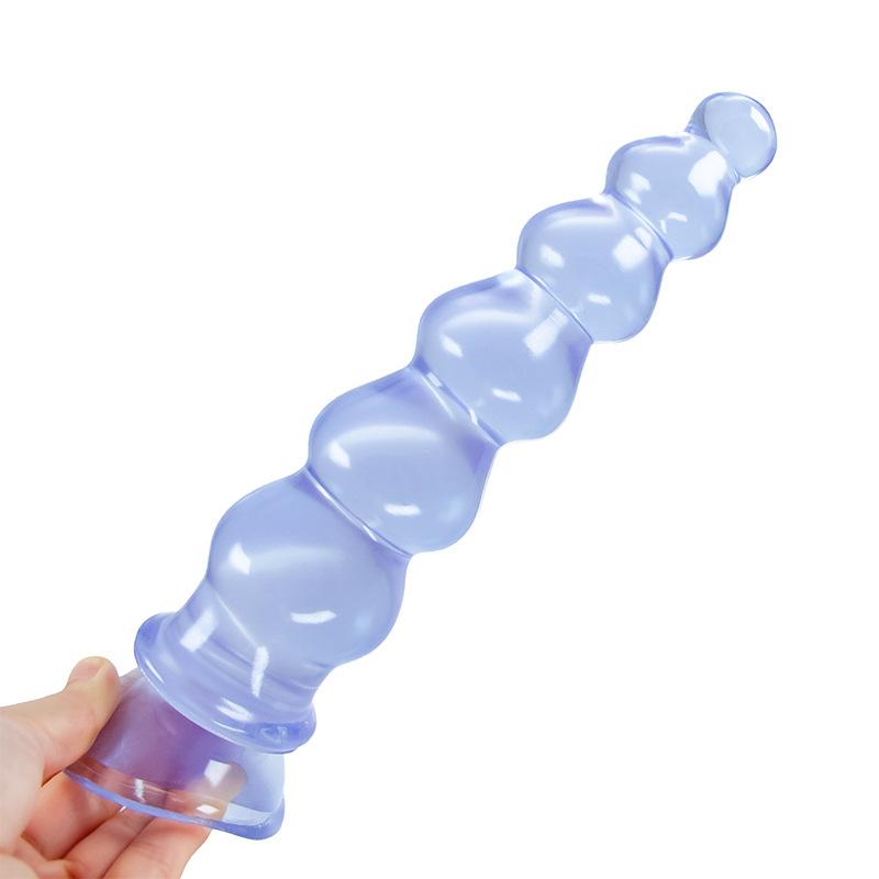 Pvc Pull Beads Anal Expansion Beads Anal Plugs Suction Cups Transparent Crystals G-Spot Rear Anal Strips Erotic Products