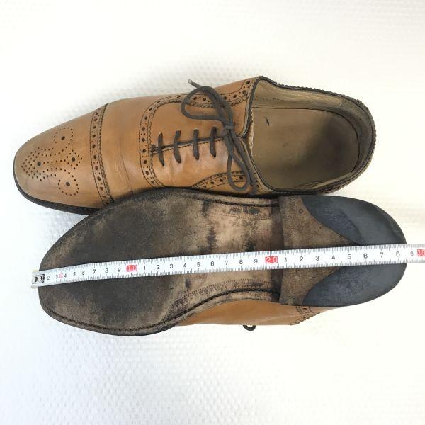 Anglia Vintage Buty Loake Semi Brogue 6.5 25-25.5cm Brązowe Goodyear Wyprodukowano w Wielkiej Brytanii(UŻYWANY)