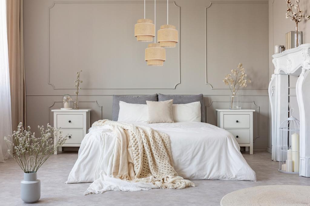 Hanging Lamp, Ceiling Chandelier, Lampshade, Boho Juta