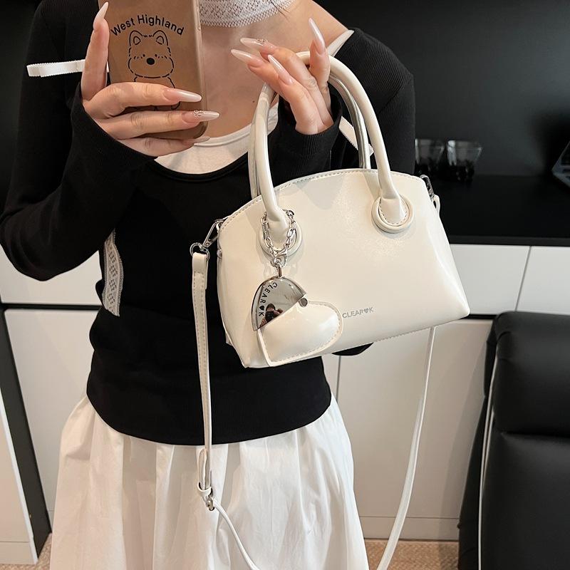 Large-capacity messenger tote bag, simple and versatile handbag, women's 2025 spring new fashion casual bucket bag