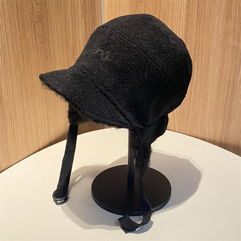 Reversible Lei Feng Hat for Men and Women  Autumn and Winter Cold Protection  Ear Protection Lace Up Cap  Woolen Flying Hat