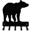 Bear #01 Key Rack Hanger - 6 Inch Wide Metal Wall Art Metal Wall Art Bear Key Hanger Six Inch One