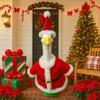 Outdoor Halloween and Christmas Goose-Clothing Santa Robe for Prank Decorations