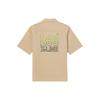 Lee Lee X Line Collaboration Series Brand Logo Letter Cuban Collar Loose Short Sleeve Shirt Men shirts LMT00002710031297W000