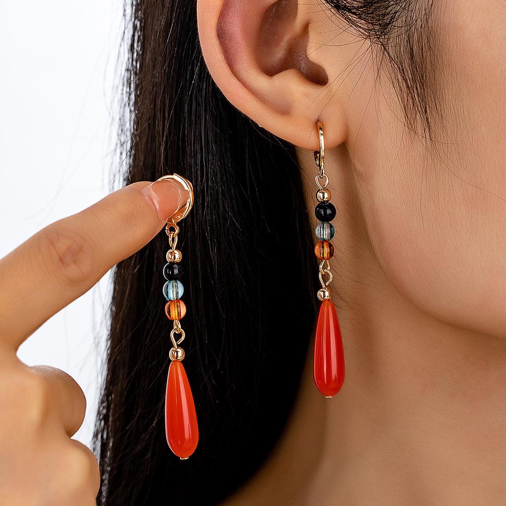 Trendy Chinese national style earrings design trendy long earrings