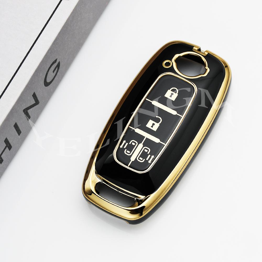 4 Button Car Key Cover Case Shell Fob For Nissan Teana X-Trail T33 Altima Qashqai J12 Juke Kicks Ariya  Keychain Accessories