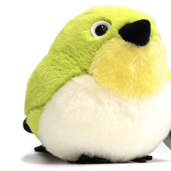 Plush Toy Small Bird Gift Birthday White-eye (Single Item) [kotori smile]
