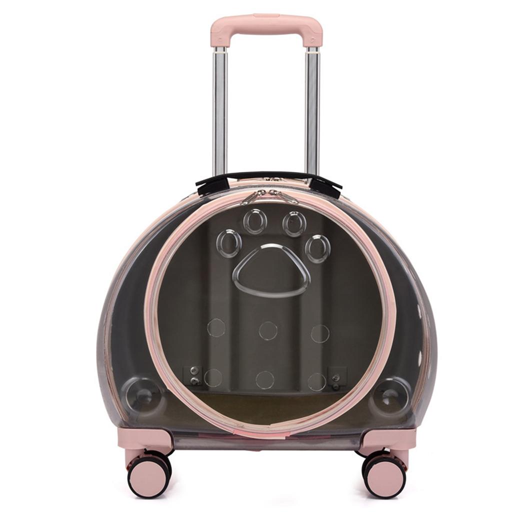Pet Bubble Backpack Wear Resistant Portable Breathable Pet Trolley Case for Small Pets Kittens Dogs