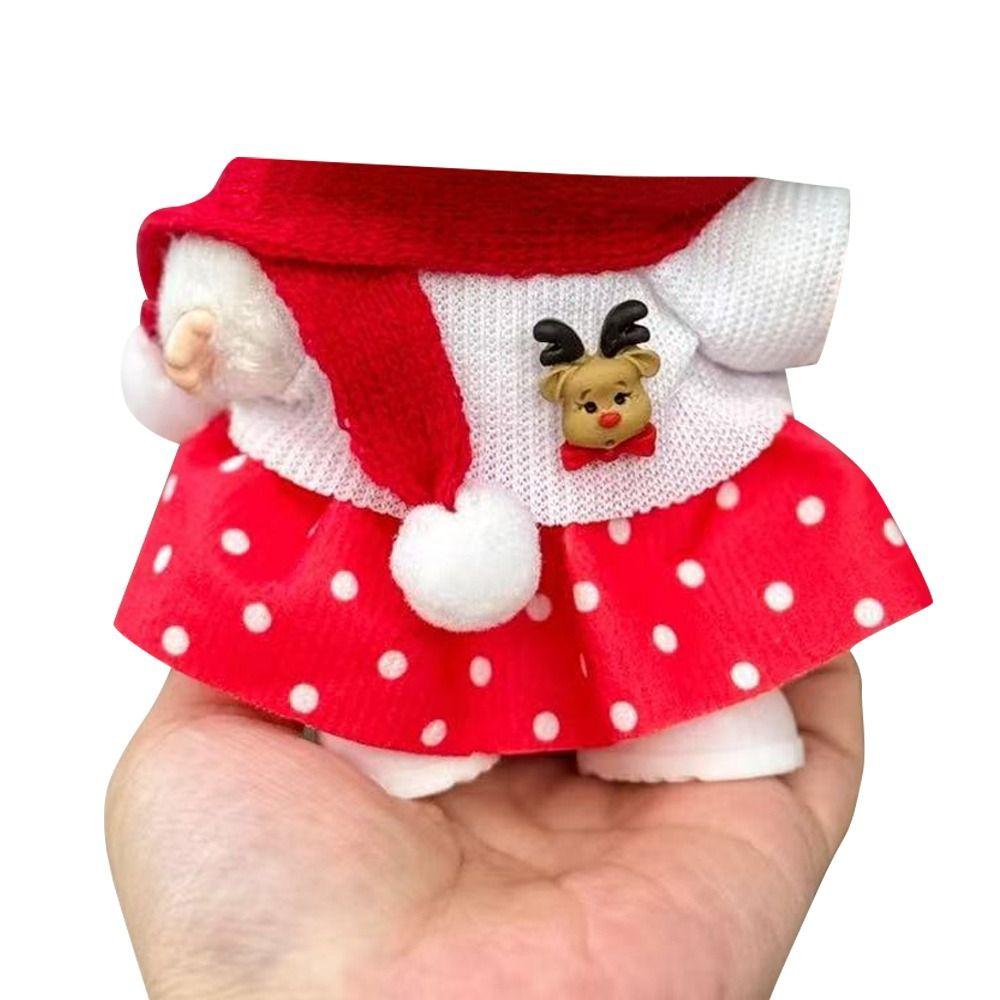 Scarf Christmas Deer Set Shawl For Labubu Outfit For Labubu Clothes  For 17cm Labubu Doll
