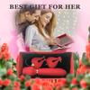 Heart-Shaped Nipple Clamps & Rose Vibrator Massager: Insertable Breast Stimulator & Masturbator Adult Toy