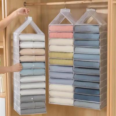 Hängetasche zur Aufbewahrung von Hosen und Kleidung, Artefakt-Hängetasche für den Kleiderschrank, Trenntasche für den Haushalt, mehrlagige Sortiertasche