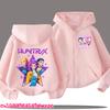 Modischer Anime Grafik Reißverschluss Hoodie Kinder Kapuzenpullover Jungen Mädchen Frühling Herbst Lässige Streetwear Jacke Kinderkleidung