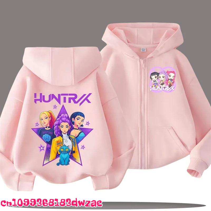 Modischer Anime Grafik Reißverschluss Hoodie Kinder Kapuzenpullover Jungen Mädchen Frühling Herbst Lässige Streetwear Jacke Kinderkleidung