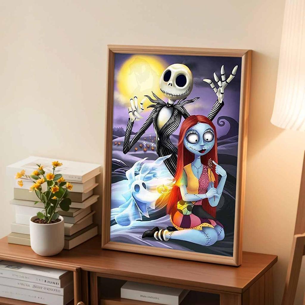 DIY Diamond Painting Skeletons and Ghosts Cross Stitch Kit Mosaic Art Diamond Painting Full Circle Diamond Home Decoration