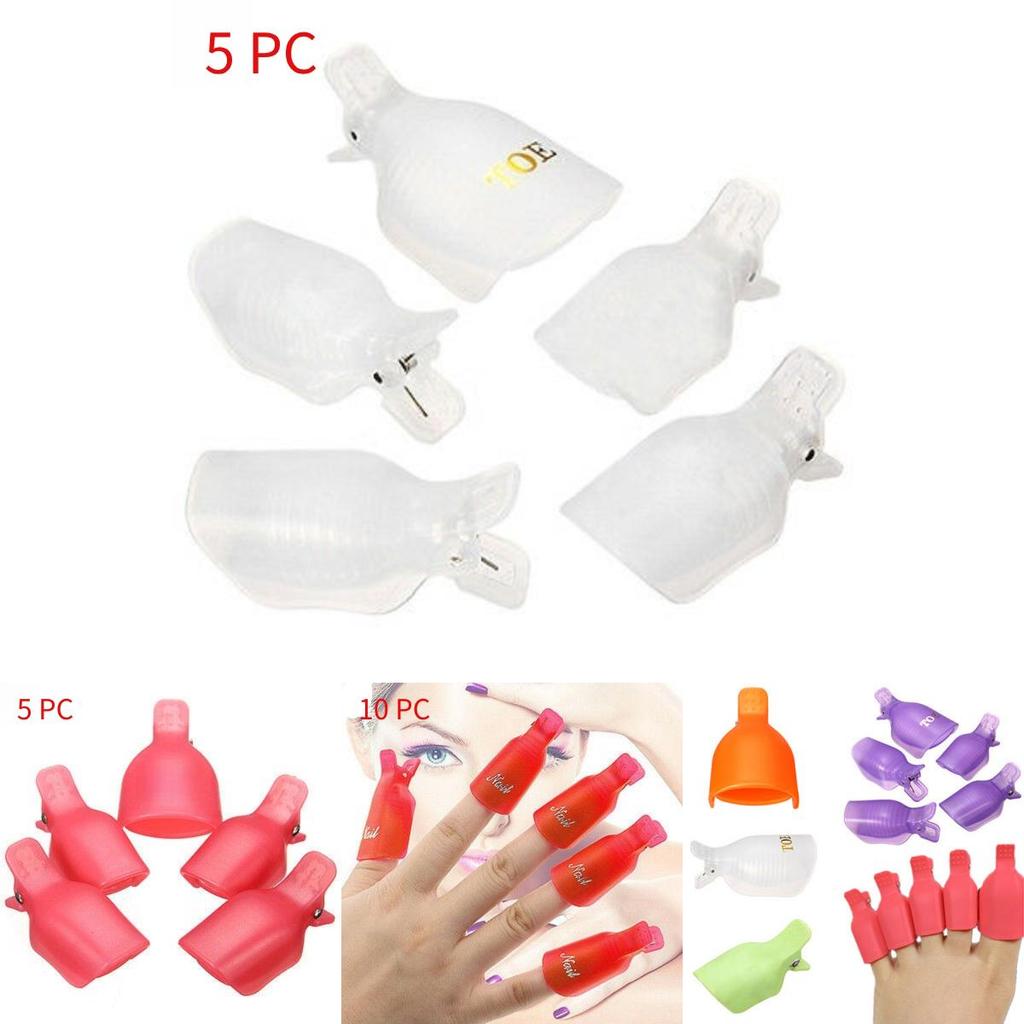 Nail Art Tool Set With Plastic Removal Clips For Diy Manicure And Pedicure Sessions