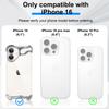 Ultra Thin Frame  Lensless Protective Phone Case for iPhone 16  Silver