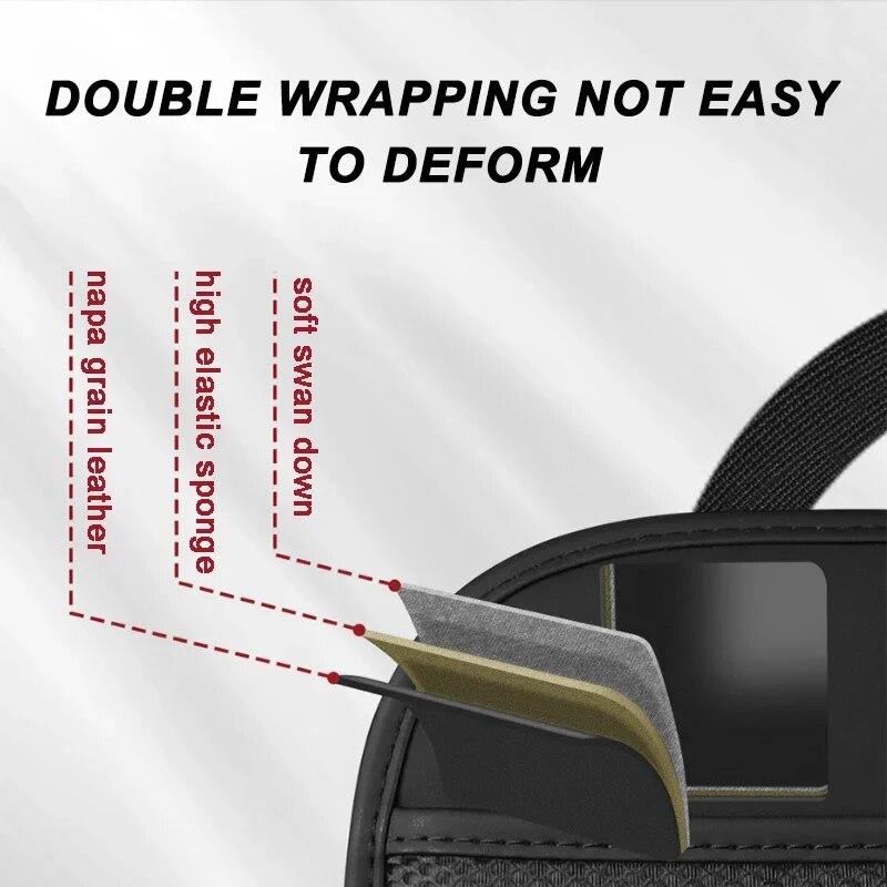 SEAMETAL All In One Car Seat Back Organizer with Snack Tray Large Load-Bearing PU Leather Hanging Auto Storage Bag Tissue Holder