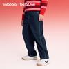 Balabala Boys' Fleece-lined Lyocell Denim Jeans