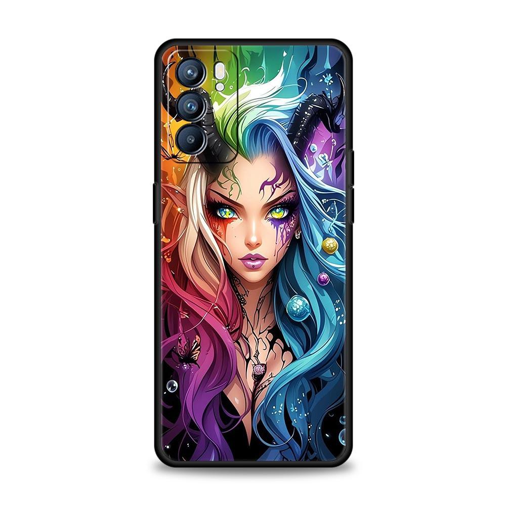 Hot Girls Phone Case For Oppo A17 A31 A54 A57 A78 A79 A98 Find X5 X6 Reno 6 7 8 10 11 12 13 F Pro 5G Soft TPU Cover Fundas Capas