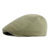 New Spring Beret Hat Men Women Solid Color Knitted Visor Golf Cap Casual Herringbone Newsboy Cap Peaked Duckbill Hat 12 Colors