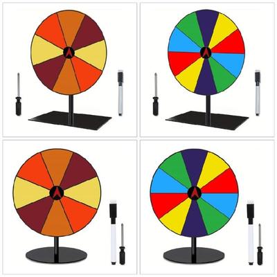 Desktop Prize Turn Plate Erasable Fortune Wheel Fortune Party Turn Plate Wheel Prize Spinnings Game Enduring