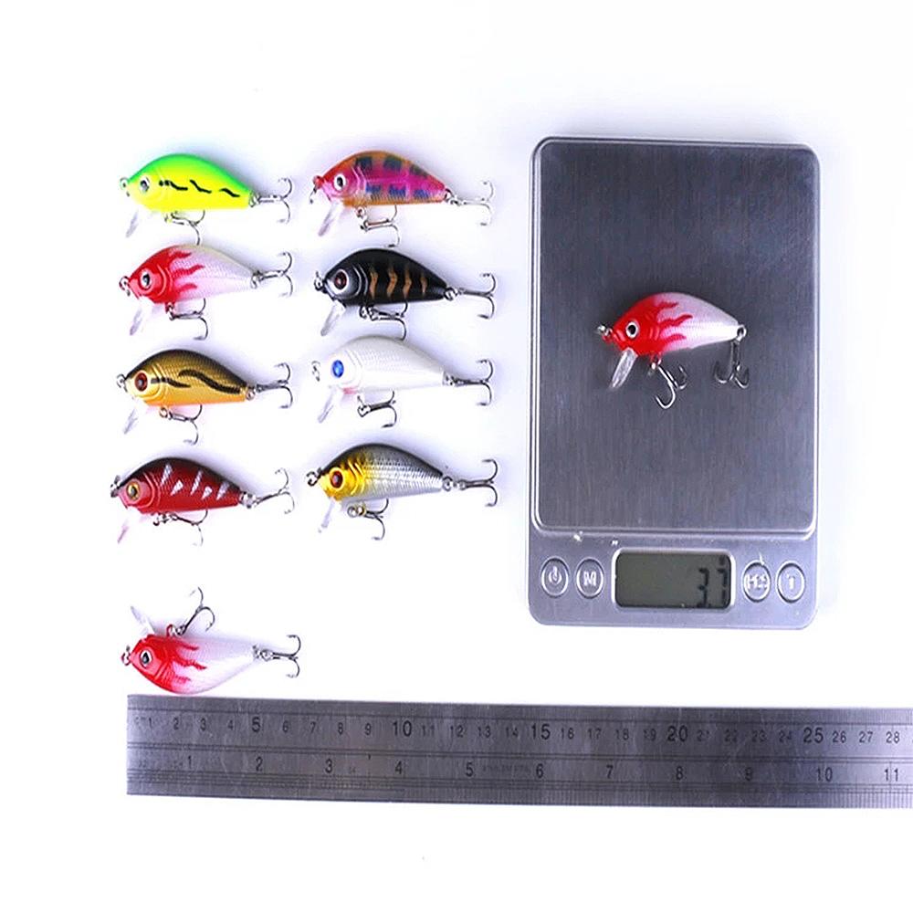 48pcs/set Mixed Hard Minnow Crank Bait Lure Set Fishing Combo